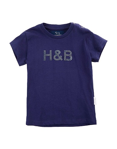 HARMONT & BLAINE T-shirt Navy blue 100% Cotton