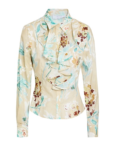 KAOS Floral shirts & blouses Beige 100% Cotton