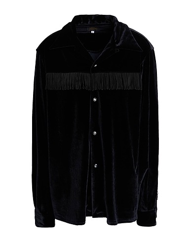 NEEDLES Chemises et chemisiers de couleur unie Noir 75% Triacétate, 25% Polyester, Rayonne