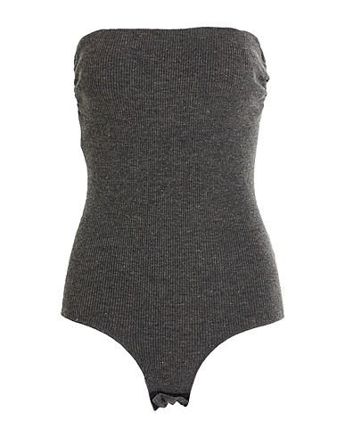 BRUNELLO CUCINELLI TOPWEAR Charcoal 46% Cashmere, 41% Viscose, 13% Polyester