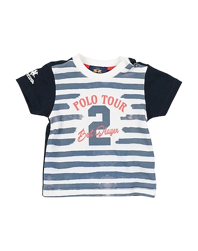 LA MARTINA T-shirt Midnight blue 95% Cotton, 5% Elastane