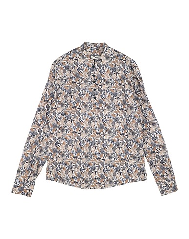 DAMPER DAN Patterned shirt Midnight blue 55% Linen, 45% Cotton