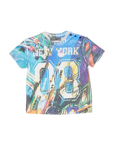 GRANT GARÇON BABY T-shirt Light blue 61% Polyester, 39% Cotton