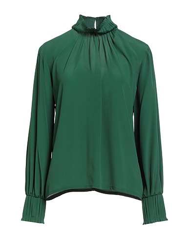 SUOLI Top Dark green 83% Acetate, 17% Silk