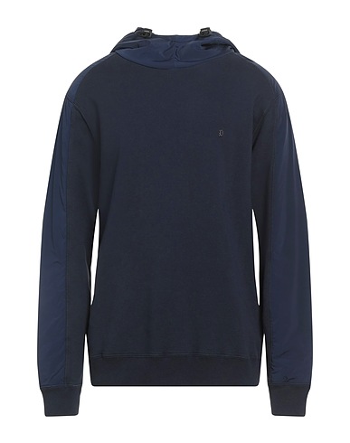 DONDUP Felpa Blu notte 100% Cotone, Poliammide, Elastan
