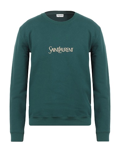SAINT LAURENT Sweatshirt Dark green 100% Cotton