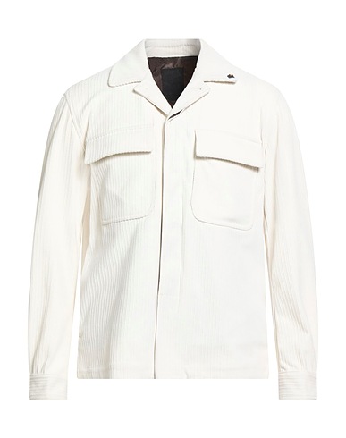 OUT/FIT Solid color shirt Ivory 100% Polyester