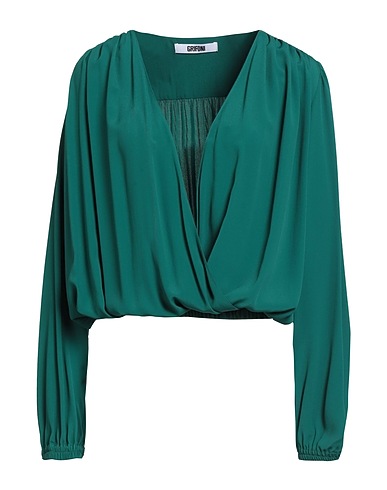 GRIFONI Top VERDE 69% Acetate, 31% Silk