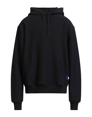 BURBERRY Hooded track jacket  Black 100% Cotton, Elastane