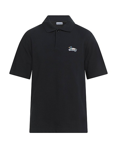 BURBERRY Poloshirt Schwarz 100% Baumwolle, Perlmutt