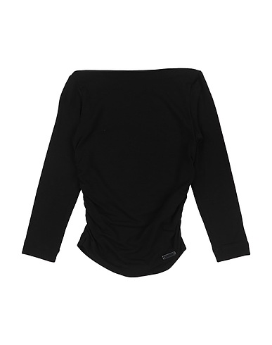 MONNALISA T-shirt Black 95% Viscose, 5% Elastane