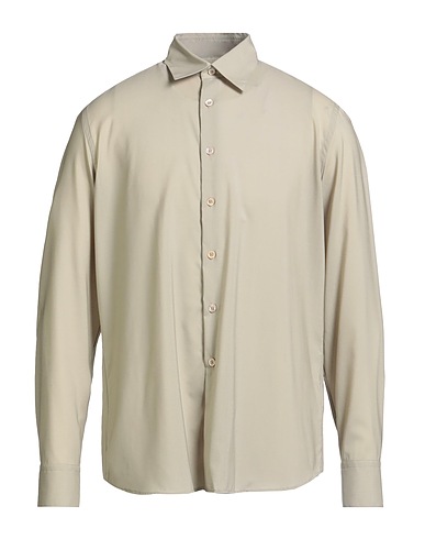PT Torino Einfarbiges Hemd Beige 100% Schurwolle