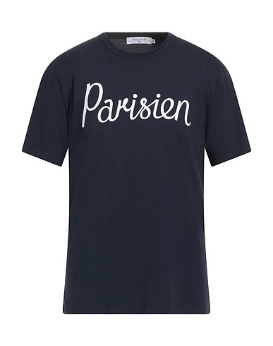 MAISON KITSUNÉ T-shirt Blu notte 100% Cotone