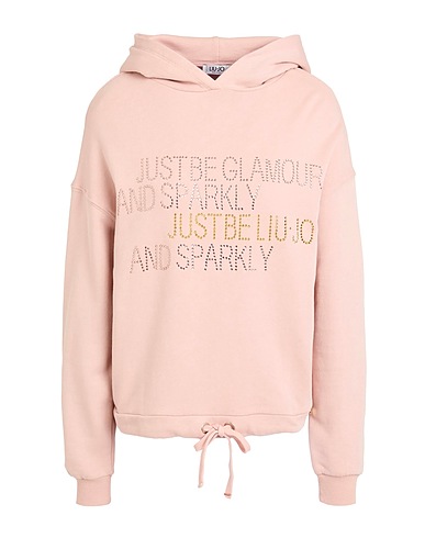 LIU •JO Hooded track jacket  Blush 100% Cotton