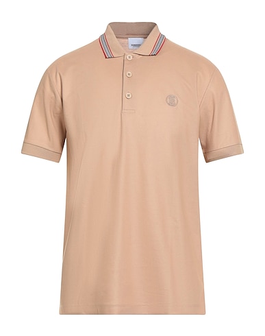 BURBERRY Polo shirt Sand 100% Cotton, Elastane