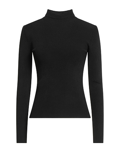 JOHN RICHMOND Polo neck Black 85% Viscose, 13% Polyester, 2% Elastane
