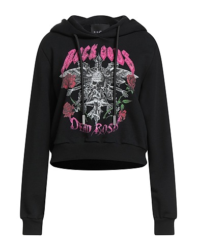 JOHN RICHMOND Hooded track jacket  Black 100% Cotton