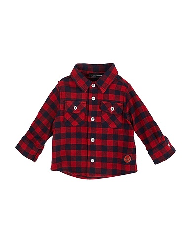 MONNALISA Patterned shirt Red 80% Cotton, 20% Polyester