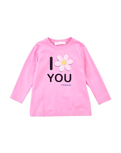 MONNALISA T-shirt Pink 95% Cotton, 5% Elastane