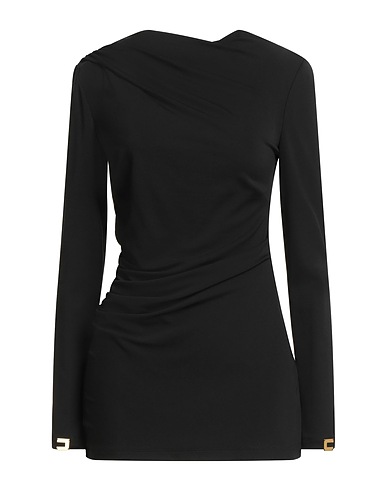 ELISABETTA FRANCHI T-shirt Black 96% Viscose, 4% Elastane