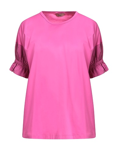 HERNO T-shirt Fuchsia 100% Cotton, Polyester