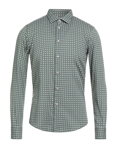 ALEXINGH Patterned shirt Green 100% Cotton