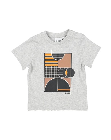 BOSS T-shirt GRIGIO 100% Cotone, Elastan