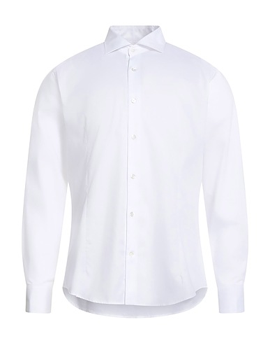 BAGUTTA Solid colour shirt 100% Cotton