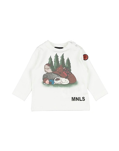 MONNALISA T-shirt White 95% Cotton, 5% Elastane
