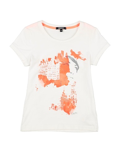 DKNY T-shirt White 95% Cotton, 5% Elastane