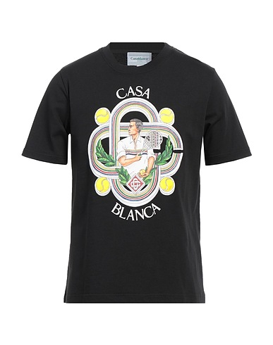 CASABLANCA T-shirt Black 100% Organic cotton