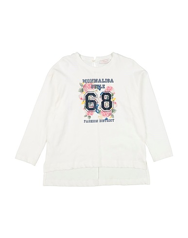 MONNALISA T-shirt Ivory 100% Cotton