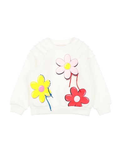 MONNALISA Sweatshirt White 75% Cotton, 25% Polyester