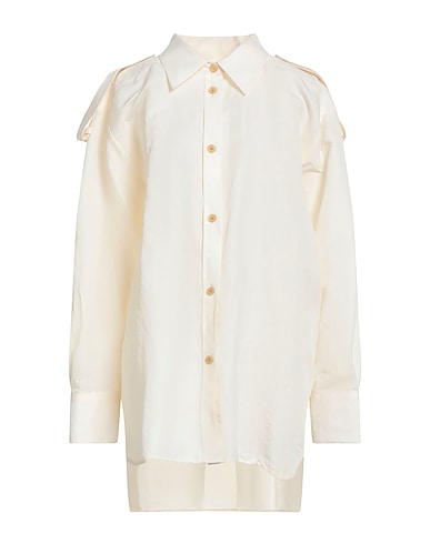 KHAITE Solid colour shirts & blouses Ivory 53% Silk, 47% Cotton