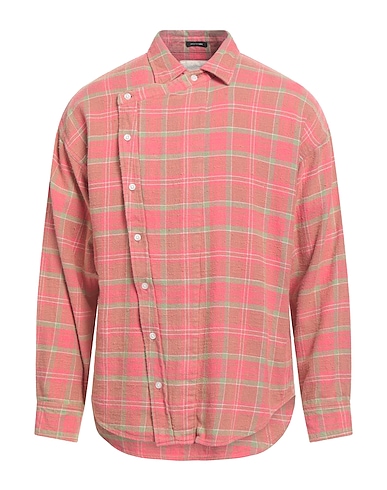 R13 Checked shirt Salmon pink 100% Cotton