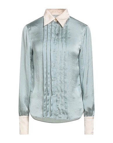PHILOSOPHY di LORENZO SERAFINI Patterned shirts & blouses Light blue 100% Polyester