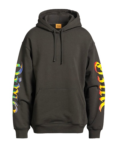 DIME Hooded sweatshirt Dark green 75% Cotton, 25% Polyester