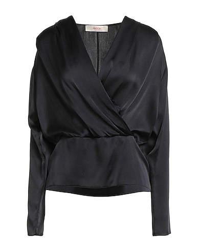 JUCCA Top Black 94% Silk, 6% Elastane