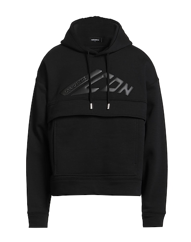 DSQUARED2 Sudadera con capucha NERO 66% Algodón, 34% Poliéster