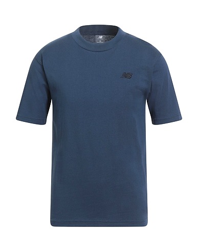NEW BALANCE T-shirt Navy 100% Cotton, Polyester