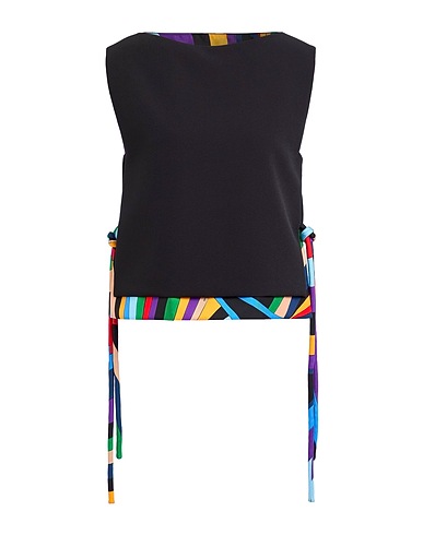 PUCCI Top 90% Polyester, 10% Elastane, Silk