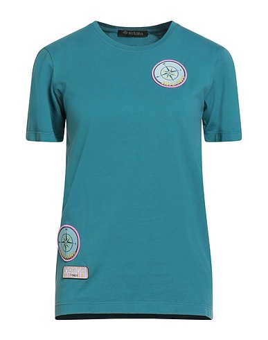 MR & MRS ITALY T-shirt Deep teal 100% Cotton, Polyester