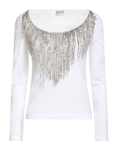 PHILOSOPHY di ALBERTA FERRETTI T-shirt White 97% Cotton, 3% Elastane