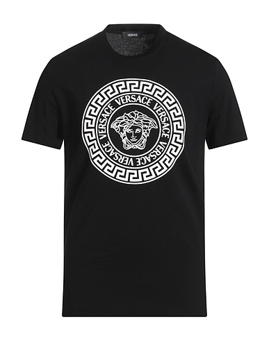 VERSACE T-shirt Nero 100% Cotone