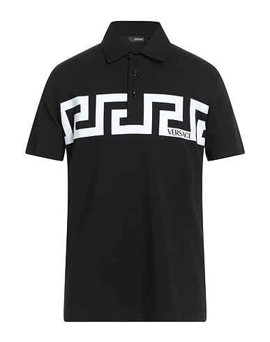 VERSACE Polo shirt Black 100% Cotton