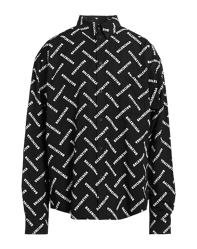 BALENCIAGA Patterned shirt Black 100% Cotton