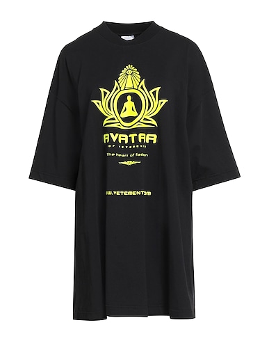 VETEMENTS T-shirt Nero 100% Cotone