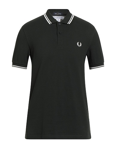 FRED PERRY x COMME des GARÇONS ポロシャツ ダークグリーン コットン 100%