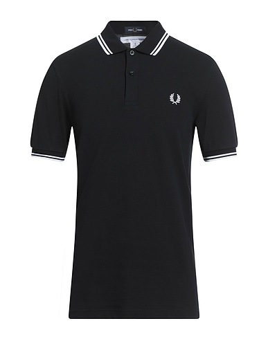 FRED PERRY x COMME des GARÇONS ポロシャツ ブラック コットン 100%
