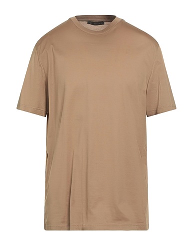 LOW BRAND Basic T-Shirt Camel 100% Cotton